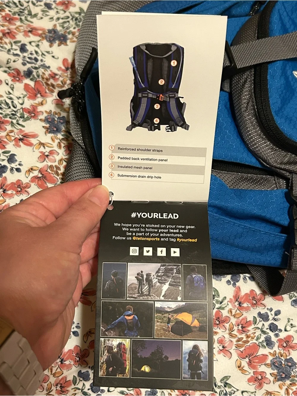 Teton Sports Oasis 1100 Hydration Pack Hiking Backpack